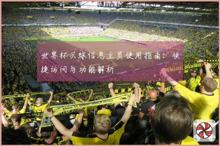 世界杯买球信息主页使用指南：快捷访问与功能解析